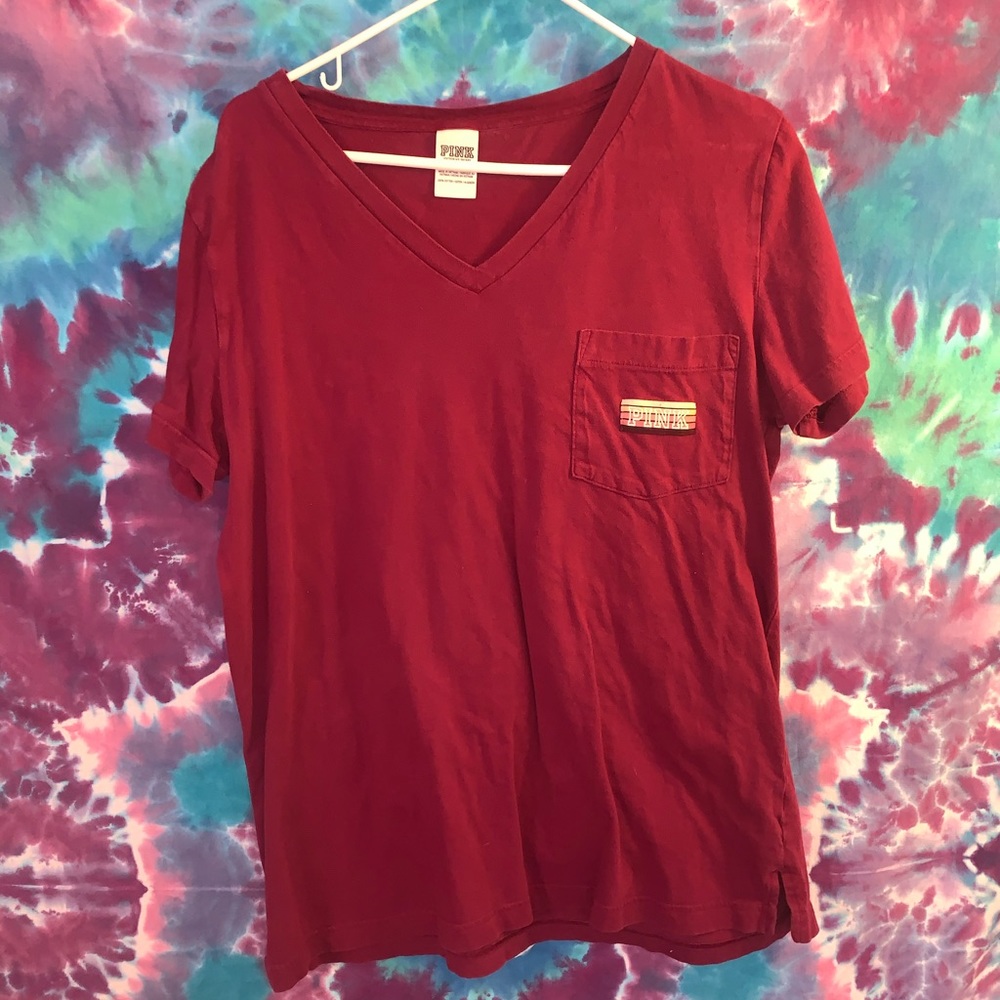 Medium Pink Short Sleeve Shirt W Pocket